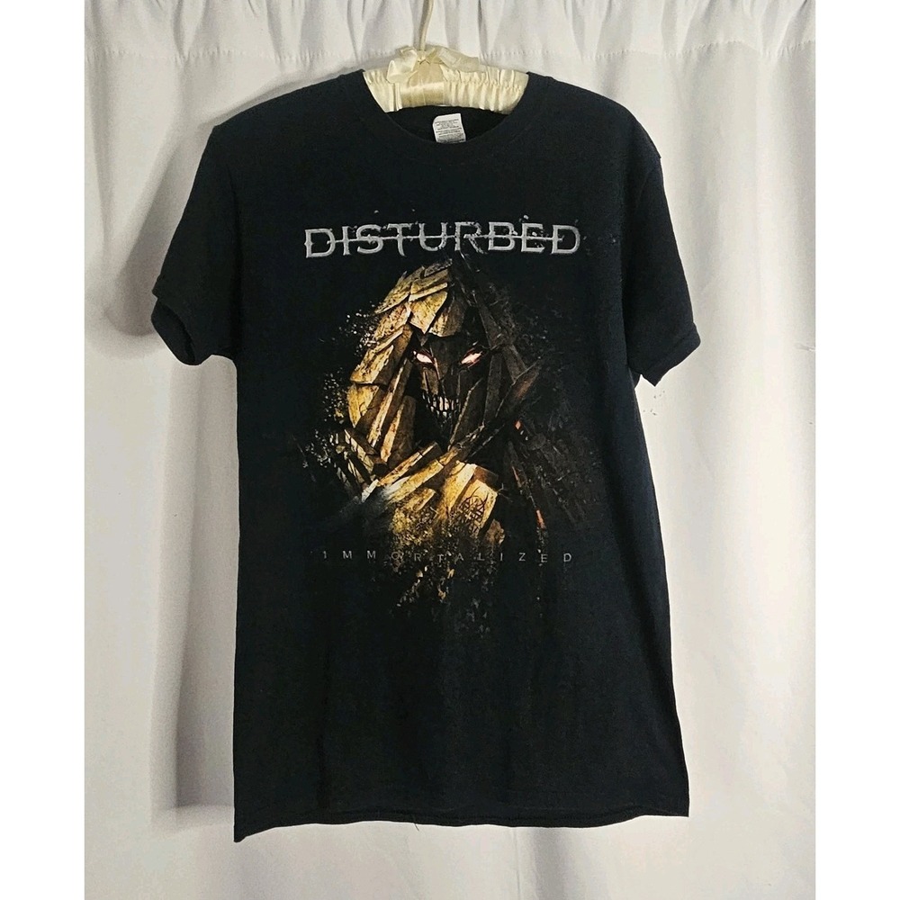 DISTURBED-IMMORTALIZED TOUR 2016 Concert Tour Black T-Shirt Sz Small Rock Metal